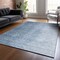 Homeroots 9' X 12' Navy Blue And Sky Blue Abstract Washable Indoor Outdoor Area Rug 588218 - alternate 5