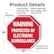 Signmission Warning Protected by Electronic Sur, 18 inch X 18 inch, Plastic Sign, 2PK OC-P-2PACK-18-338 - alternate 3