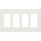 Lutron Designer Wall Plates, Number of Gangs: 4 Satin Finish, Biscuit SC-4-BI - alternate 1