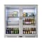 Koolmore 2 Door Stainless Steel Back Bar Cooler Counter Height Glass Door Refrigerator with LED Lighting BC-2DSW-SS - alternate 1