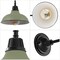 Jonathan Y Aurora 12.25" 1-Light Farmhouse Industrial Iron LED Gooseneck Arm Outdoor Sconce, Matte Olive Green JYL7613I - alternate 4