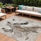 Homeroots 9' X 12' Ivory And Gray Horse Washable Indoor Outdoor Area Rug 618689 - alternate 1