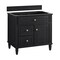 James Martin Vanities Lorelai 36" Single Vanity, Black Onyx, w/ 3 CM Phantome Eclos Top 424-V36-BKO-3PHT - alternate 4