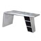 Homeroots 60" Silver Aluminum Writing Desk 489181 - alternate 1
