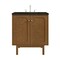 James Martin Vanities Laurent 30" Single Vanity, Honey Oak w/ 3 CM Phantome Eclos Top 545-V30-HNO-3PHT - alternate 1