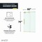 Anzzi 60in x 76in Frameless Shower Door with Sliding in Brushed Gold with Tsunami Tempered Clear Glass SD-FRLS06102BG - alternate 3