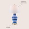 Jonathan Y Julian 29" Traditional Classic Ceramic Urn LED Table Lamp, Blue/Beige JYL4026L - alternate 4