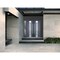 Vdomdoors Steel Double Doors Deux 0757 Gray Graphite Sidelight Exterior Window Stainless Inserts Single Moder DEUX0757DEXD-GRE-RH-W72+12 x H80 - alternate 5
