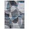 World Rug Gallery Contemporary Distressed Circle Area Rug 5 ft x 7 ft Blue WR31BLUE5X7 - alternate 3