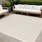 Homeroots 9' Ivory And Gold Square Indoor Outdoor Area Rug 573202 - alternate 7