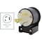 Ac Works Right Angle L7-30P Plug, 30A 277V Locking Male Connector, Industrial Grade, DIY Cord Repair ASEL730P - alternate 4