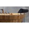 Alfi Brand 65" 2 Person Free Standing Cedar Wooden Bathtub W/Fixtures & Headrests AB1130 - alternate 3