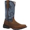 Rocky Men's Western Boot, 9 M, 12 in H, Brown and Blue RKW0453 - alternate 1