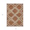 Homeroots 3' X 5' Brown And Ivory Geometric Washable Indoor Outdoor Area Rug 593780 - alternate 5