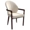 Leisuremod Opaline Series Elegant Wooden Dining Chair in Brown/Cream OC24BRCR - alternate 1