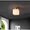 Jonathan Y Alessia 5" 1-Light Modern Contemporary Alabaster/Iron Cube LED Semi Flush Mount, White Marbling/Brass JYL1202A - alternate 6