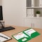 C-Line Products 8-1/2" x 11" Green Two-Pocket 3-Hole Punch Heavyweight Poly Portfolio Folder, 25EA/BX, 6BX/CT 33933-BX - alternate 4