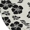 Homeroots 8' Ivory And Black Round Floral Washable Indoor Outdoor Area Rug 600008 - alternate 5