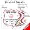 Signmission Pets Inside Shield Sign Alert Please Sav, 4 inch X 4 inch, Vinyl Decal, 5PK SHI-D-5PACK-4-429 - alternate 4