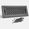 Sierra Grates 4 in. H X 14 in. W Powder Coat Steel, Granite Grey Floor Register LAT414-GRY - alternate 1