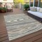 Homeroots 9' X 12' Gray Ivory And Beige Faux Bois Washable Indoor Outdoor Area Rug 614483 - alternate 6