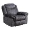 Homeroots 41" Granite Gray Fabric Power Recliner 563932 - alternate 4