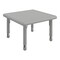Flash Furniture Commercial Plastic Adjustable Height Classroom Activity Table-Soft Gray, 24 in SQ YU-YCX-002-2-SQR-TBL-SFTGY-GG - alternate 1