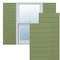 Ekena Millwork True Fit PVC Horizontal Slat Modern Style Fixed Mount Shutters, Moss Green, 12W x 44H, PR TFP001HZ12X044MG - alternate 1