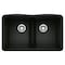 Blanco Diamond Equal Double Low Divide, Coal Black 442914 - alternate 1