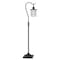 Homeroots 60" Antiqued Bronze Lantern Style Floor Lamp With Glass and Metal Shade 526265 - alternate 3