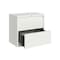 Hirsh 30 in W 2 Drawer Lateral File Cabinet, White, A4/Legal/Letter 23696 - alternate 4