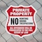 Signmission Private Property Shield Sign No Hunting, 6 inch X 6 inch, Plastic Sign, 2PK SHI-P-2PACK-6-446 - alternate 4