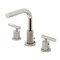 Kingston Brass Widespread Bathroom Faucet with Knurled Handle and Brass Pop-Up, Polished Nickel FSC8959KNL - alternate 1