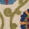 Homeroots 8' X 11' Navy Blue Beige Green Blue And Red Floral Indoor Outdoor Area Rug 546778 - alternate 5