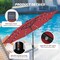 Simple Deluxe 9' Solar Umbrella 32 LED Lighted Patio Umbrella Table Market Umbrella with Push Button Tilt/Crank O LGBRLA9LEDRED - alternate 5