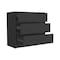 Homeroots 33" Black Three Drawer Dresser 524956 - alternate 9