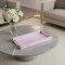 Homeroots 16in Pink Faux Shagreen Serving Tray With Handles 713550 - alternate 5