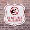 Signmission Alligator Warning Shield Sign Do Not Fee, 6 Inch X 6 Inch, Plastic Sign SHI-P-6-355 - alternate 3