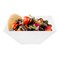 Smarty Had A Party 4 qt. White Square Plastic Serving Bowls (24 Bowls), 24PK 7912-CASE - alternate 4