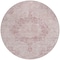 Homeroots 8' Pink Round Floral Medallion Washable Indoor Outdoor Area Rug 607916 - alternate 5