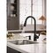 Moen Nolia 1-Handle Pull-Down High Arc Kitchen Faucet Matte Black 87071BL - alternate 4