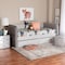 Baxton Studio Finch Modern Light Grey Velvet Fabric Twin Size Daybed with Trundle 250-13776-ZORO - alternate 4