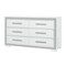 Homeroots 60" Silver Wood Six Drawer Dresser 633702 - alternate 7