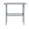 Amgood 16 in. x 36 in. Stainless Steel Table WT-1636-Z - alternate 4