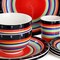 Gibson Home Casa Stella 16 Piece Stoneware Dinnerware Set in Red Multi 65936.16R - alternate 4