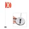 Safetywhips Warning Whip Light Duty Whip with Flag, White Whip, Orange Flag, White Reflective X, 60 Length LWM05-SXW - alternate 1