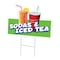 Signmission Sodas & Iced Tea Die Cut Yard & Stake plastic coroplast window, C-DC-1216-Sodas & Iced Tea19 C-DC-1216-DS-Sodas & Iced Tea19 - alternate 1