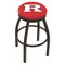 Holland Bar Stool Co 30" Blk Wrinkle Rutgers Swivel Bar Stool, Accent Ring L8B2B30Rutger - alternate 1