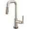 Brizo Litze Smarttouch Pull-Down Prep Faucet with Square Spout, Knurled Handle Stainless 64953LF-SS - alternate 1