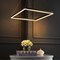 Jonathan Y Nero 23.63" Square Contemporary Modern Metal Integrated LED Pendant Light, Black JYL7105A - alternate 6